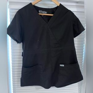 Greys Anatomy Black scrub top.